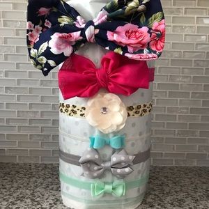 🎀 6 Pack Baby girl headband set 🌸💗👑